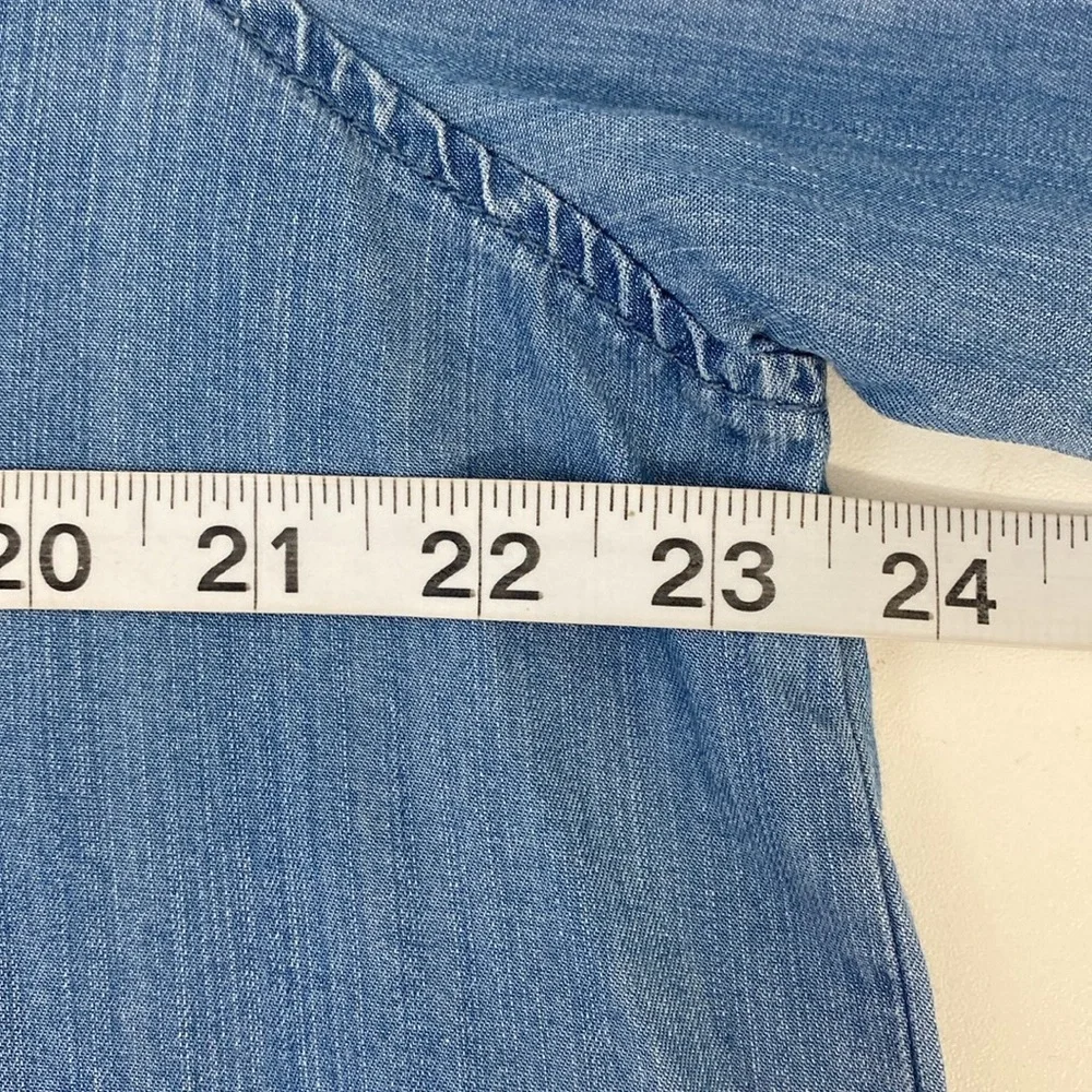 Beachlunchlounge Lyocell Button Down Top Large - Picture 5 of 9